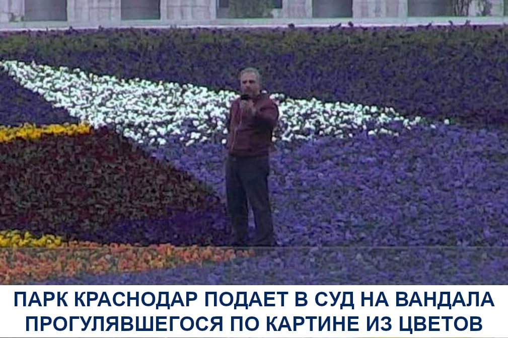 В парке недавно воссоздали из цветов картину художника-авангардиста Александра Родченко...