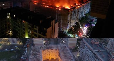 Следком назвал причины пожара в Музыкальном, в котором выгорел весь мансардный этаж многоквартирника
