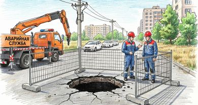 Ограничение движения на ул.Кожевенной из-за ремонта коллектора