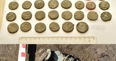 Археологи нашли античные монеты на месте реконструкции дороги в Славянском районе