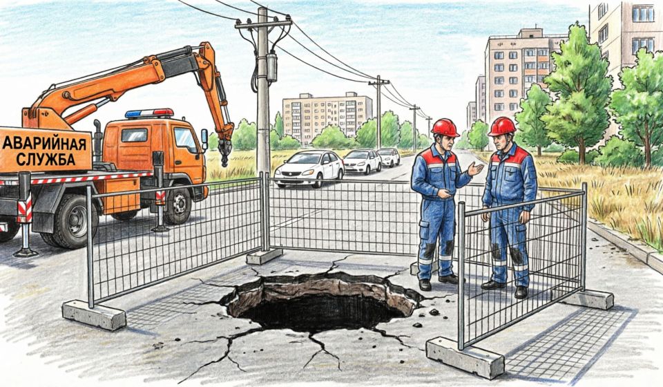 Ограничение движения на ул.Кожевенной из-за ремонта коллектора